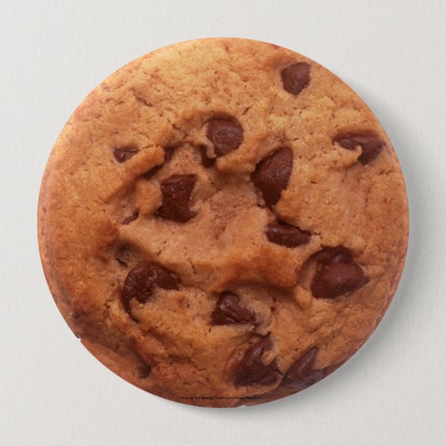 Chocolate Chip Cookie 10 Cm Round Badge (Front)