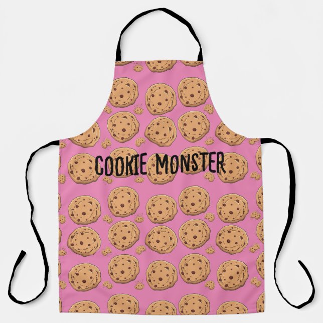 Chocolate Chip Cookie All-Over Print Apron (Front)