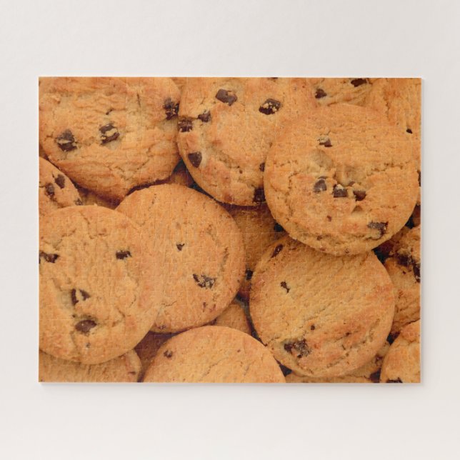 Chocolate Chip Cookie Biscuits Difficult Food Jigsaw Puzzle (Horizontal)