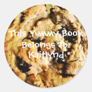 Chocolate Chip Cookie Book Label