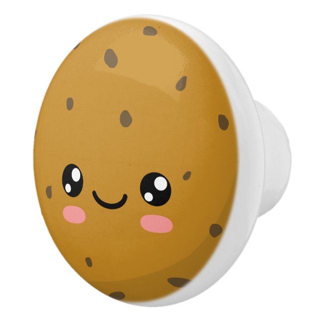 Chocolate Chip Cookie Ceramic Knob (Right)