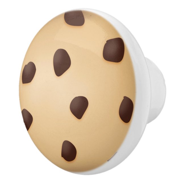Chocolate Chip Cookie Ceramic Knob (Right)