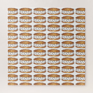 Chocolate Chip Cookie Chipwich Ice Cream Sundae Jigsaw Puzzle