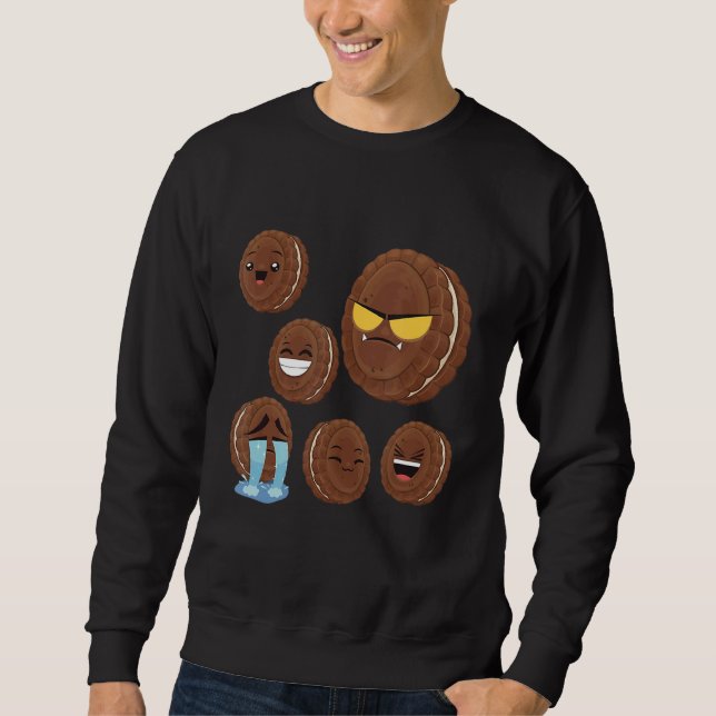 Chocolate Chip Cookie Chocolate Sandwich Bakery Sweatshirt (Front)