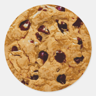 Chocolate Chip Cookie Classic Round Sticker