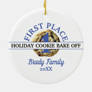 Chocolate Chip Cookie Contest First Place Winner Ceramic Tree Decoration