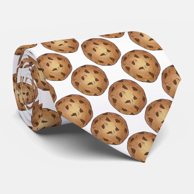 Chocolate Chip Cookie Cookies Foodie Tie (Rolled)
