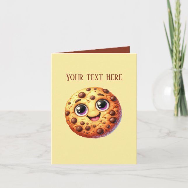 chocolate chip cookie customisable bakery vendors  card (Front)