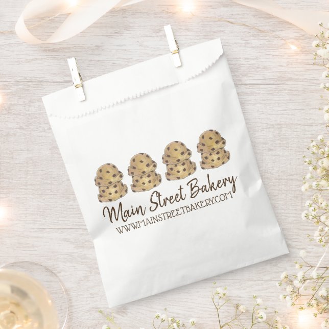 Chocolate Chip Cookie Dough Bakery Bake Sale Favour Bags (Clipped)