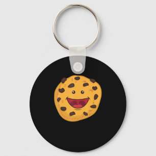Chocolate Chip Cookie Face Halloween Costume Gift Key Ring
