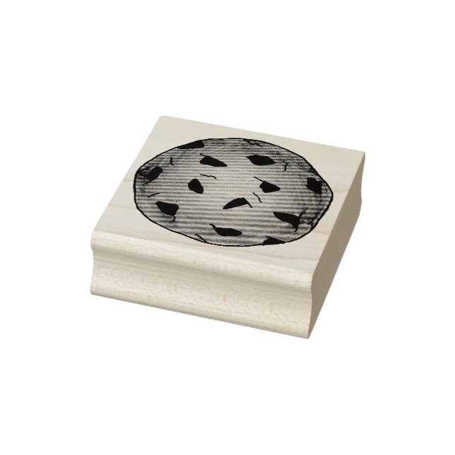 Chocolate Chip Cookie Foodie Dessert Bake Sale Rubber Stamp (Stamp)