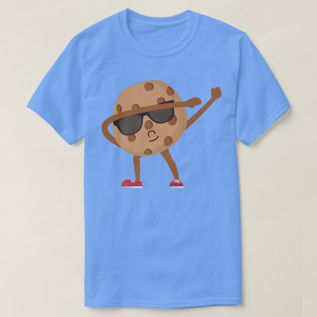 Chocolate Chip Cookie Funny Dabbing Drop Cookie Ba T-Shirt (Design Front)