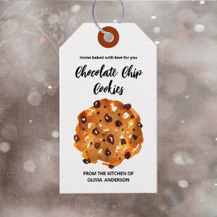 Chocolate Chip Cookie  Home Baked for you Gift Tag