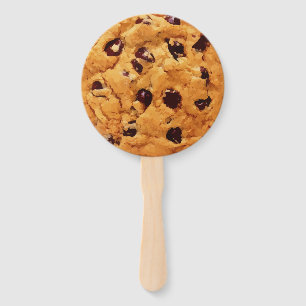 Chocolate Chip Cookie Image Hand Fan
