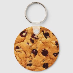 Chocolate Chip Cookie Image Key Ring