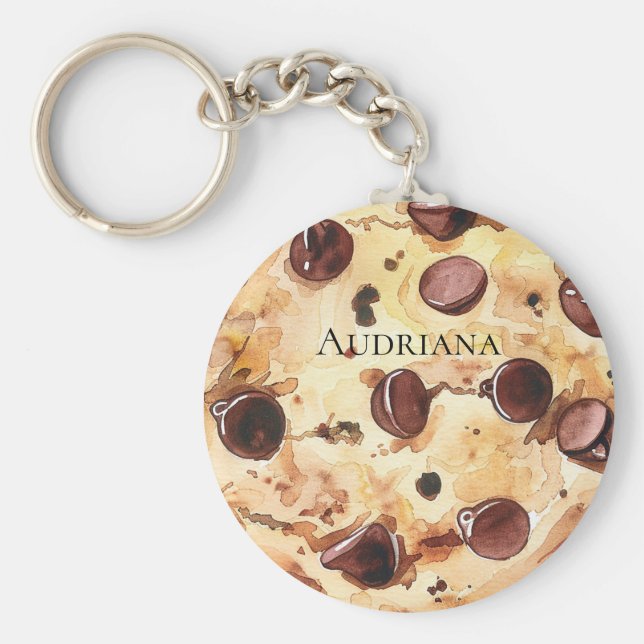 Chocolate Chip Cookie Key Ring (Front)