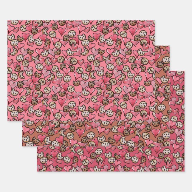 Chocolate Chip Cookie Lovers                       Wrapping Paper Sheet (Set)