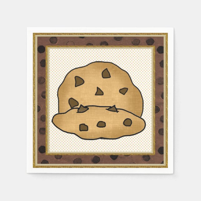 Chocolate Chip Cookie paper napkins (Front)