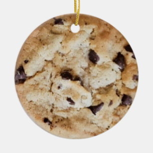 Chocolate Chip Cookie Romantic Christmas Ceramic Tree Decoration