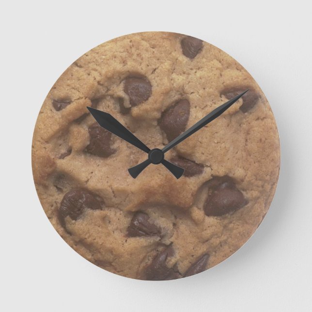 Chocolate Chip Cookie Round Clock (Front)