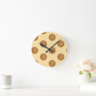 Chocolate Chip Cookie  Round Clock