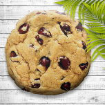 Chocolate Chip Cookie Round Cushion<br><div class="desc">A delicious addition to your home decor with this sweet chocolate chip cookie pillow! Created from a high resolution image of an actual chocolate chip cookie fresh and warm from the oven.</div>