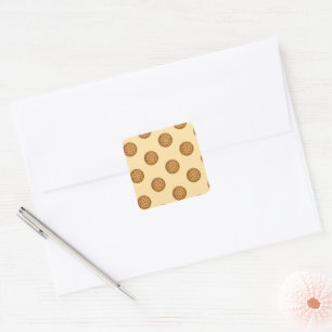 Chocolate Chip Cookie Square Sticker
