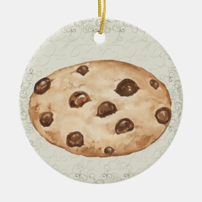 Chocolate Chip Cookie - SRF Ceramic Tree Decoration (Front)