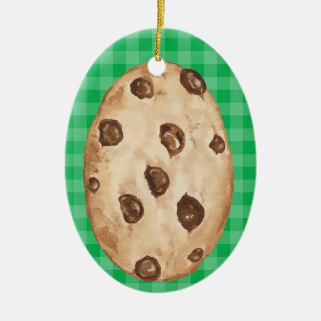 Chocolate Chip Cookie - SRF Ceramic Tree Decoration (Front)