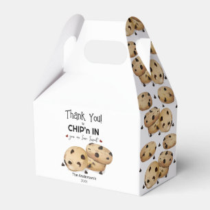 Chocolate Chip Cookie Thank You Baking Gift Favour Box
