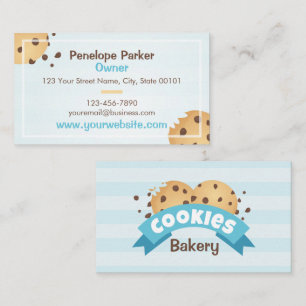 Chocolate Chip Cookies Bakery Business Card