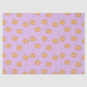 Chocolate chip cookies birthday purple  tissue paper