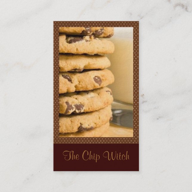 Chocolate Chip Cookies Business Card (Front)