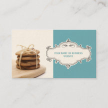 Chocolate Chip Cookies Business Cards {Teal}