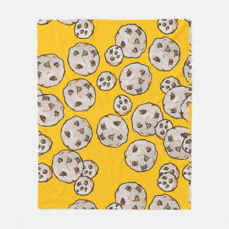 Chocolate Chip Cookies Fleece Blanket