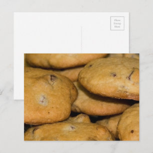 Chocolate Chip Cookies Food Photography Postcard