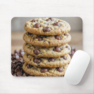 Chocolate Chip Cookies On Chocolate Morsels Mouse Mat