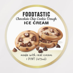 Chocolate Chip Cookies Package Labels