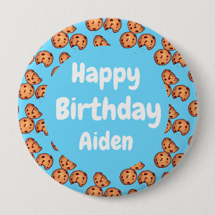 Chocolate Chip Cookies Pattern Balloon 10 Cm Round Badge