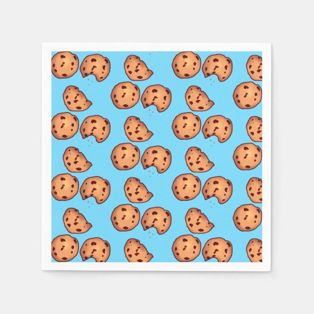 Chocolate Chip Cookies Pattern Napkin (Front)