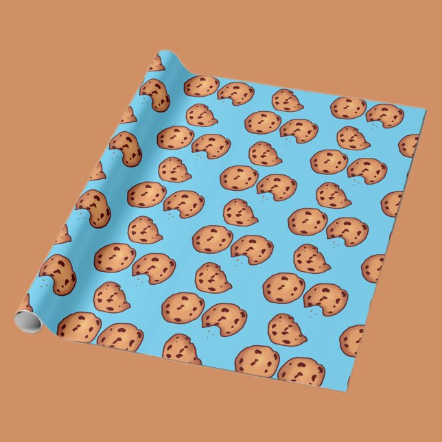 Chocolate Chip Cookies Pattern Wrapping Paper (Creator Uploaded)