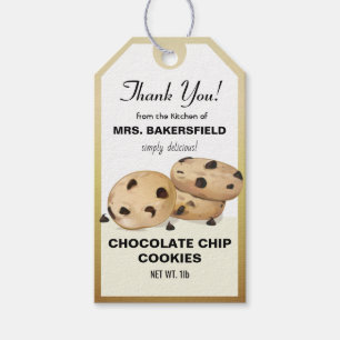 Chocolate Chip Cookies Thank You Baking Gift Gift Tags