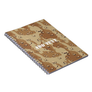 Chocolate Chip Desert Camouflage Notebook