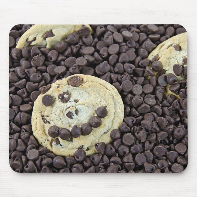 Chocolate Chip Face Mouse Mat (Front)
