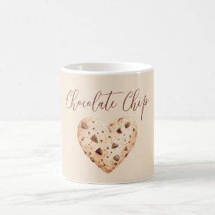Chocolate Chip Heart Cookie Coffee Mug