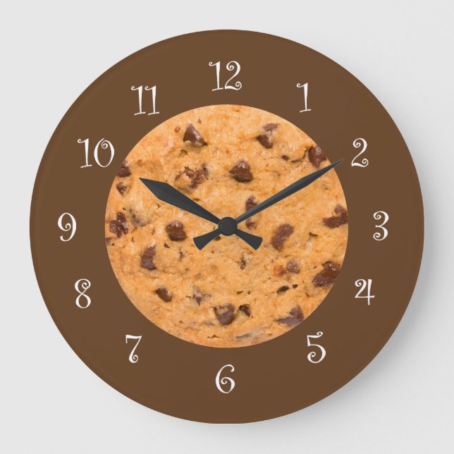 Chocolate Chip Kitchen Wall Clocks (Front)