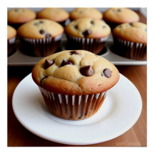 Chocolate Chip Muffin Poster