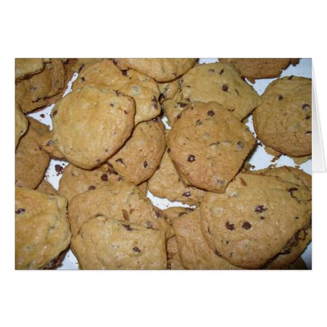 Chocolate Chip Oatmeal Cookies Card (Front Horizontal)