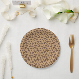 Chocolate chip paper plate