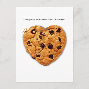 Chocolate Chip Post Card Valentine